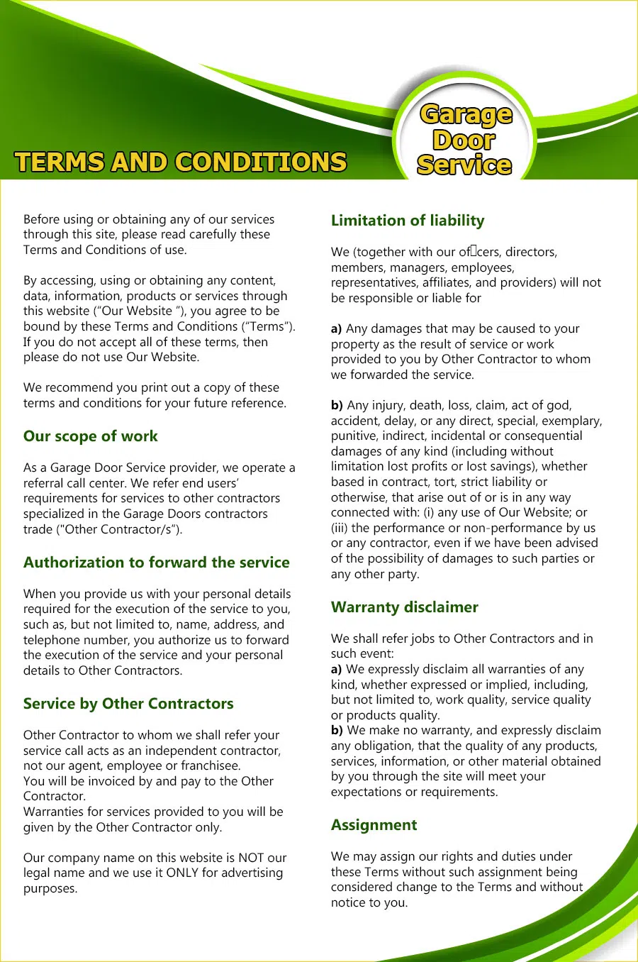 Master Garage Door Service Los Angeles, CA 323-798-7794